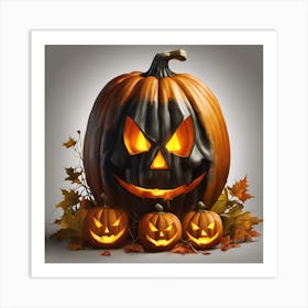 Halloween Pumpkins 6 Art Print