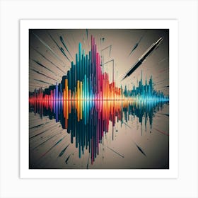 Sound Wave Art Print