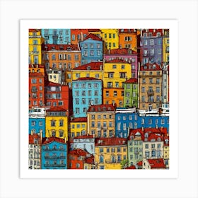 France Cityscape Art Print