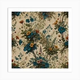 Floral Wallpaper 6 Art Print