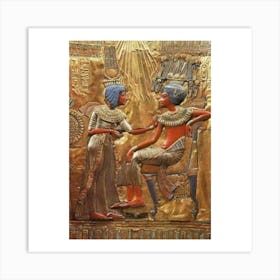 Egyptian King And Queen 1 Art Print