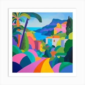 Abstract Travel Collection Monaco 5 Art Print