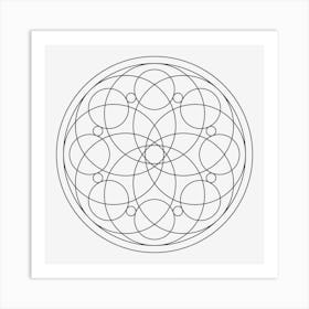 Circle Mandala 08 Art Print