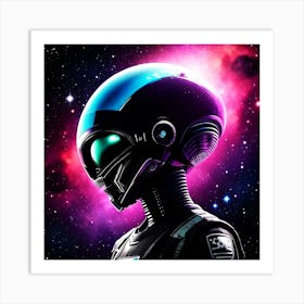 Space Alien Art Print