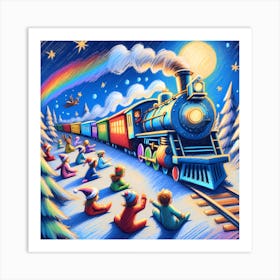 Super Kids Creativity:Christmas Train 2 Art Print