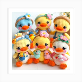 Amigurumi, Ducks 2 Art Print