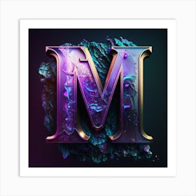 Letter M 1 Art Print