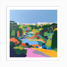 Abstract Park Collection Parc De La Vilette Paris 4 Art Print