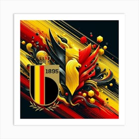 Belgium National Football Team Logo Wall Art 6 Art Print