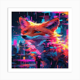 Fox In The City Art Print