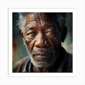 Morgan Freeman Art Print