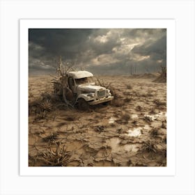 Truck In The Desert 10 Art Print