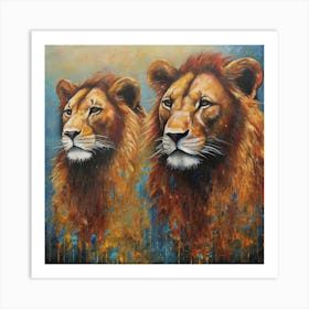 Pride of Lions Art Print