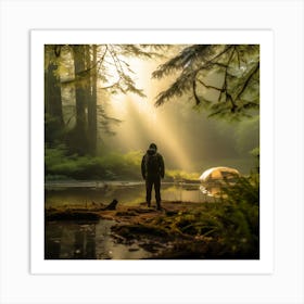 Wildperest 45216 In The Serene Embrace Of A Forest Where The Ea 25fc773e 4d02 4192 B3ab 343de279a371 Art Print