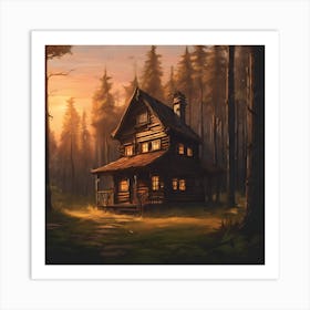 House In The Woods Art Print