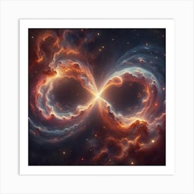 Infinity Symbol In Space Art Print