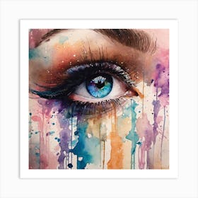 Eye Painting 3 Art Print
