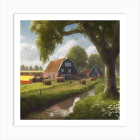 Farm Scene Art Print