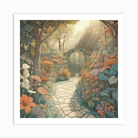 Garden Path 9 Art Print