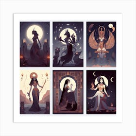 Egyptian Goddesses 2 Art Print