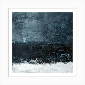 Black And White Abstract Painting 27 Art Print