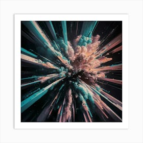 Abstract Explosion 1 Art Print