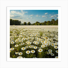 Daisy Field Art Print