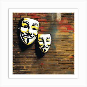 Anonymous Masks 1 Art Print