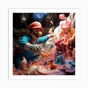 Mario Bros 14 Art Print