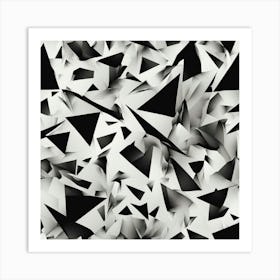 Black and White Abstract Art 111 Art Print