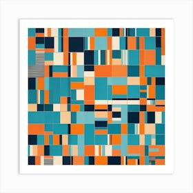 Abstract Squares 2 Art Print