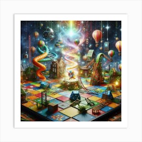 Games #25 by Cam Views Art Print