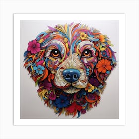 Colorful Dog Art Print