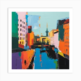 Abstract Travel Collection Berlin Germany 3 Art Print