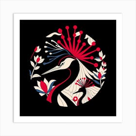 Chinese Crane 2 Art Print