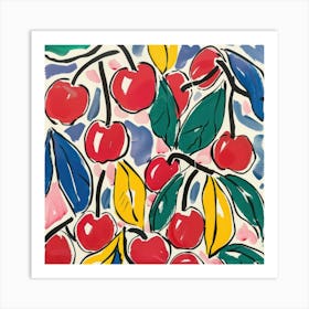 Cherry Painting Matisse Style 13 Art Print