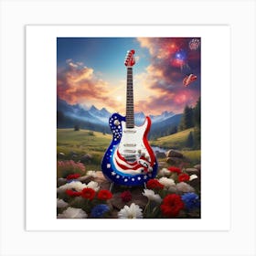 Red, White, and Blues 7 Art Print