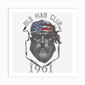 Mens Old Man Club Established 1961 Art Print