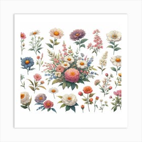 Flower glade 4 Art Print