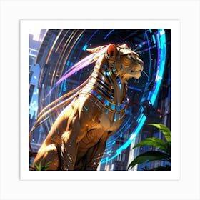 Egyptian Lion 1 Art Print