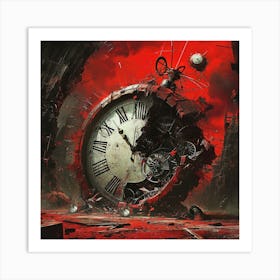 Clockwork Red Art Print