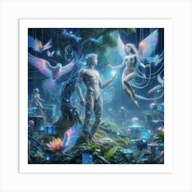 Angels And Fairies Art Print