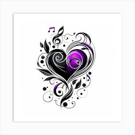 Heart Of Music 2 Art Print