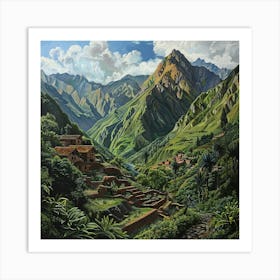 Peruvian Village Art Print