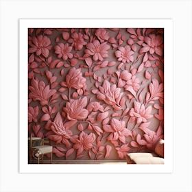 3d Flower Wall Art Print