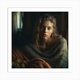 Portrait Of A Young Girl Art Print