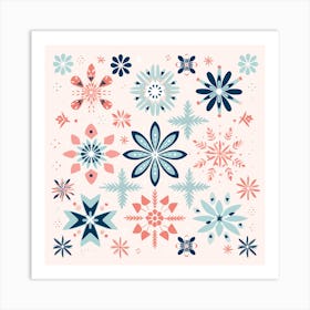 Snowflakes 2 Art Print