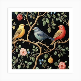 Birds In A Tree Art 10 Art Print