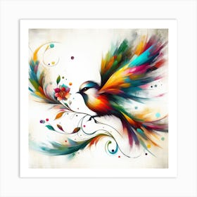 Colorful Bird 3 Art Print