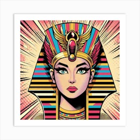 Pop Egyptian Safiya Vibe Queen Art Print